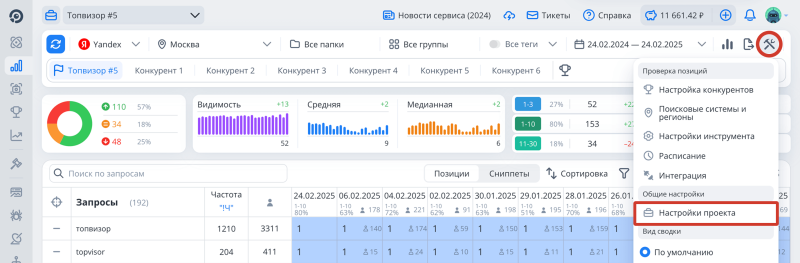 Как изменить URL проекта из любого инструмента